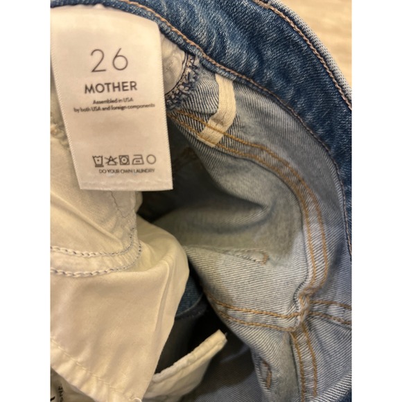 MOTHER Jeans The Outsider Sneak Light Wash Denim Women's Size 26 - Picture 9 of 12